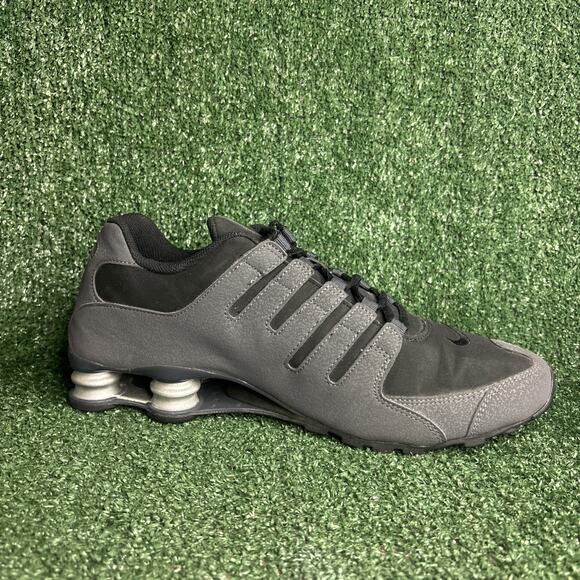 Nike Shox NZ 2014 Mens Running Running Shoes Gray Black Size 12 - Worn 1X! main image 4